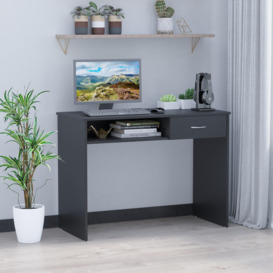 Modern Computer Work Desk Table Study with Shelf Drawer Writing Station - thumbnail 2