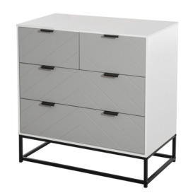 Modern Wooden Chest of 4 Drawers Sideboard Dresser