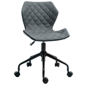 Home Office Swivel Computer Desk Chair Nylon Wheels Adjustable Height - thumbnail 1