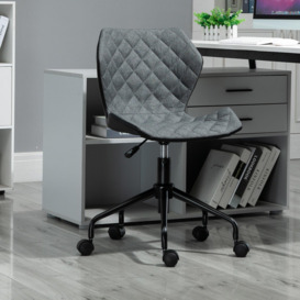 Home Office Swivel Computer Desk Chair Nylon Wheels Adjustable Height - thumbnail 2