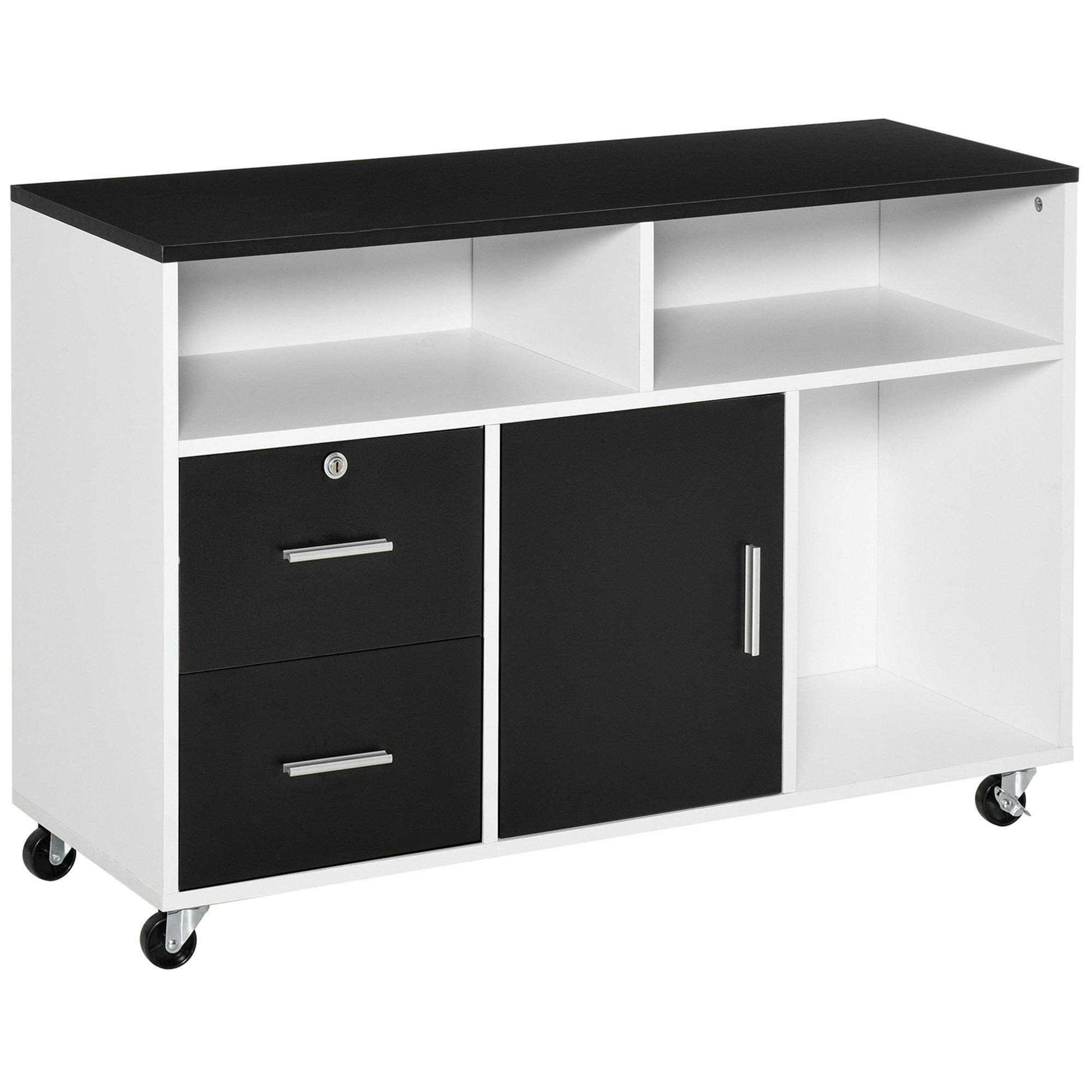 Home Office Mobile Cabinet Storage Organizer Castor Drawer - image 1