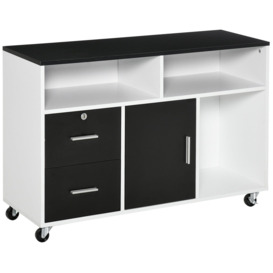 Home Office Mobile Cabinet Storage Organizer Castor Drawer - thumbnail 2