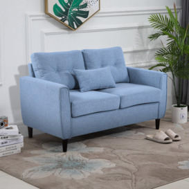 Traditional Double Sofa with Spring Padded Cushion and Armrest - thumbnail 3