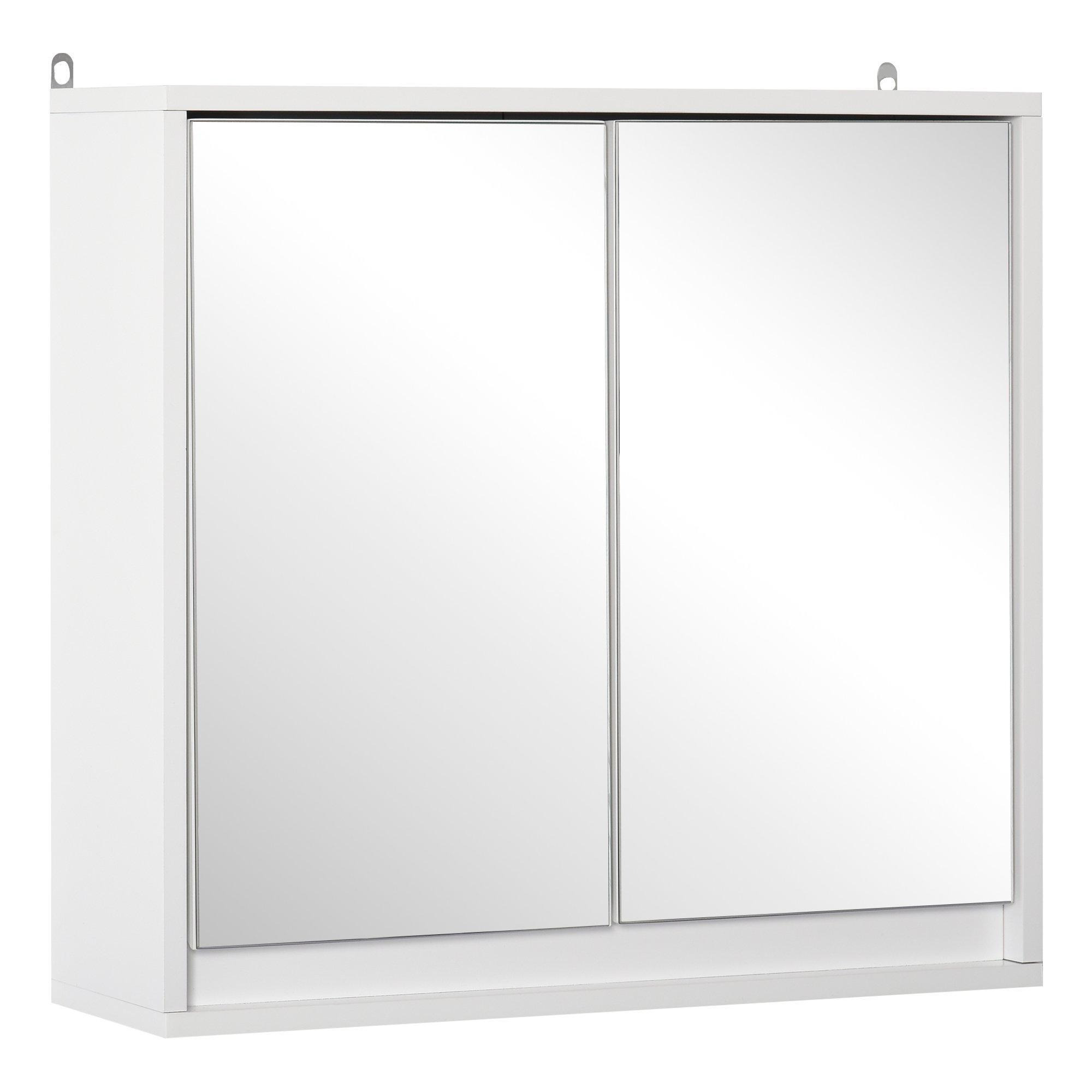 Wall Mounted Mirror Cabinet with Storage Shelf Bathroom Cupboard - image 1