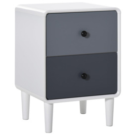Nordic Side Cabinet Nightstand Organizer with Drawer for Bedroom
