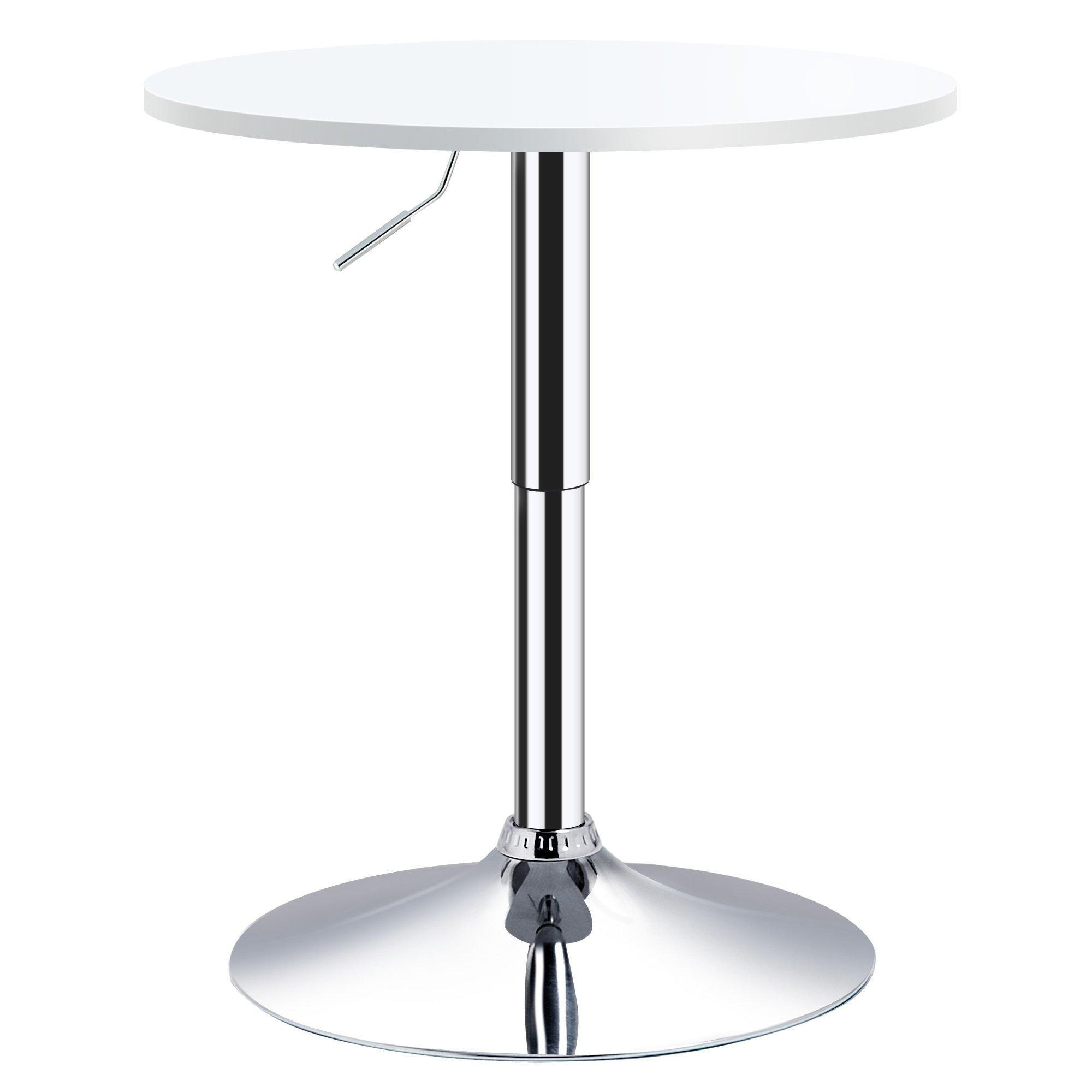 Φ60cm Adjustable Height Round Bar Table   Swivel Top Metal Frame - image 1