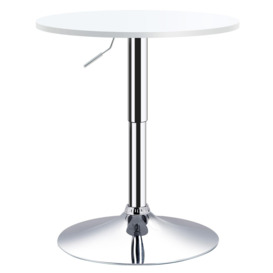 Φ60cm Adjustable Height Round Bar Table   Swivel Top Metal Frame - thumbnail 1