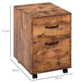 Rolling File Cabinet with Drawer, Hanging File Folder - thumbnail 3