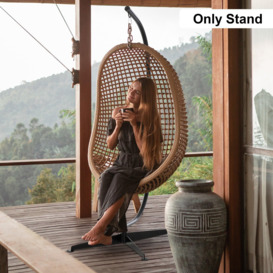 Hammock Chair Stand Only Heavy Duty Metal C-Stand Indoor or Outdoor - thumbnail 2
