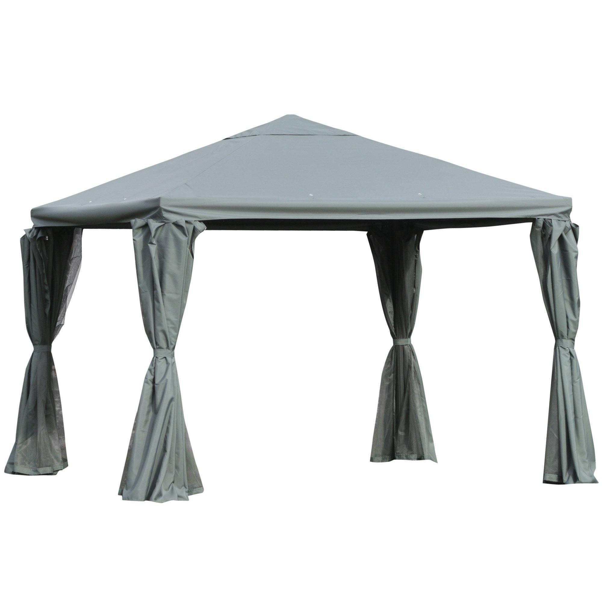 3Metre Outdoor Gazebo Canopy Party Tent Aluminum Frame with Sidewalls - image 1