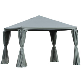 3Metre Outdoor Gazebo Canopy Party Tent Aluminum Frame with Sidewalls - thumbnail 1