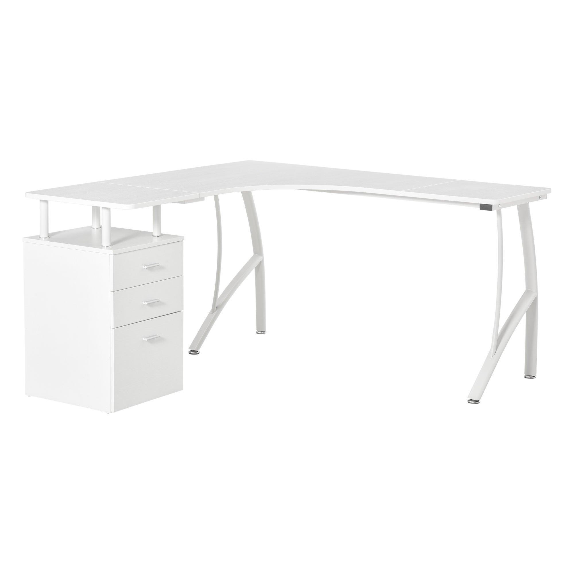 L-Shaped Computer Desk Table with Drawer Home Office Corner - image 1