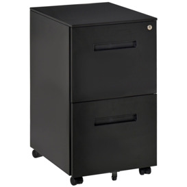 Mobile File Cabinet Home Filing Furniture with Adjustable Partition - thumbnail 1