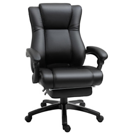 Executive Home Office Chair PU Leather Desk Chair with Foot Rest