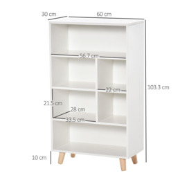 Bookcase Modern Bookshelf Display Cabinet Cube Storage Unit - thumbnail 3