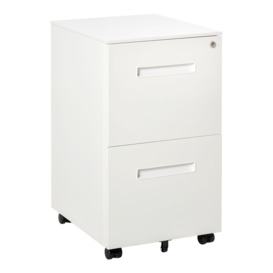 Mobile File Cabinet Home Filing Furniture with Adjustable Partition
