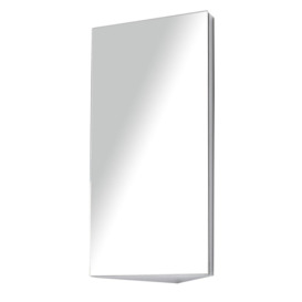 Wall Mounted Bathroom Mirror Glass Storage Stainless Steel Cupboard