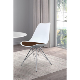 Soho Plastic Dining Chair with Chrome Metal Legs