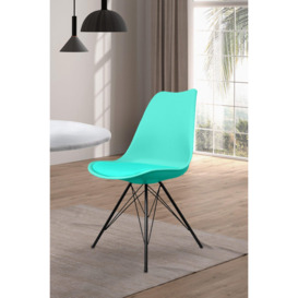 Soho Plastic Dining Chair with Black Metal Legs