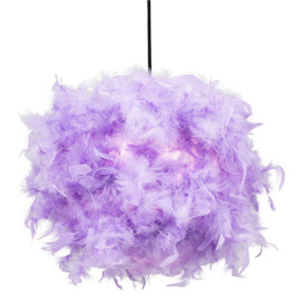 Eye-Catching and Modern Genuine Feather Decorated Pendant Light Shade - thumbnail 3