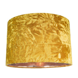 Modern Crushed Velvet Lamp Shade with Shiny Paper Inner
