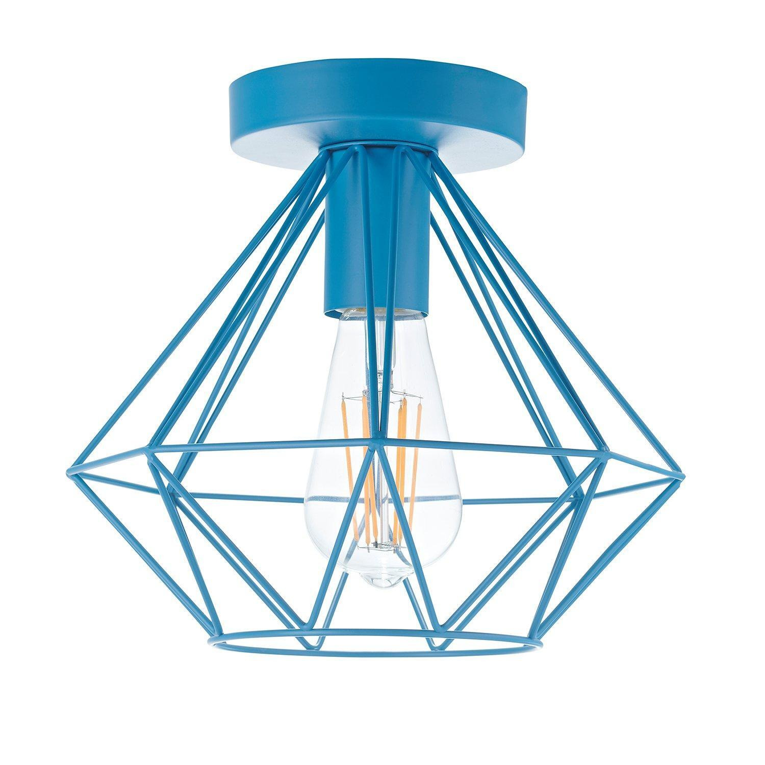 Industrial Basket Cage Designed Metal Ceiling Pendant Light Shade - image 1
