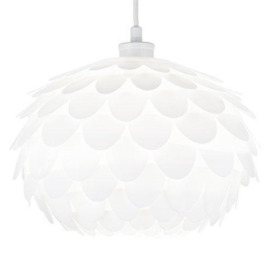 Modern Designer White Cloud Effect Polypropylene Ceiling Pendant Lamp Shade - thumbnail 2