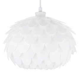 Modern Designer White Cloud Effect Polypropylene Ceiling Pendant Lamp Shade - thumbnail 1