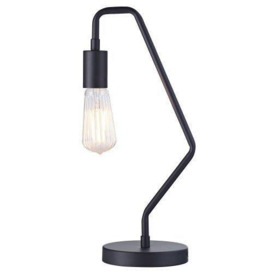 Industrial Vintage Style Metal Table Lamp with Inline Switch - thumbnail 2