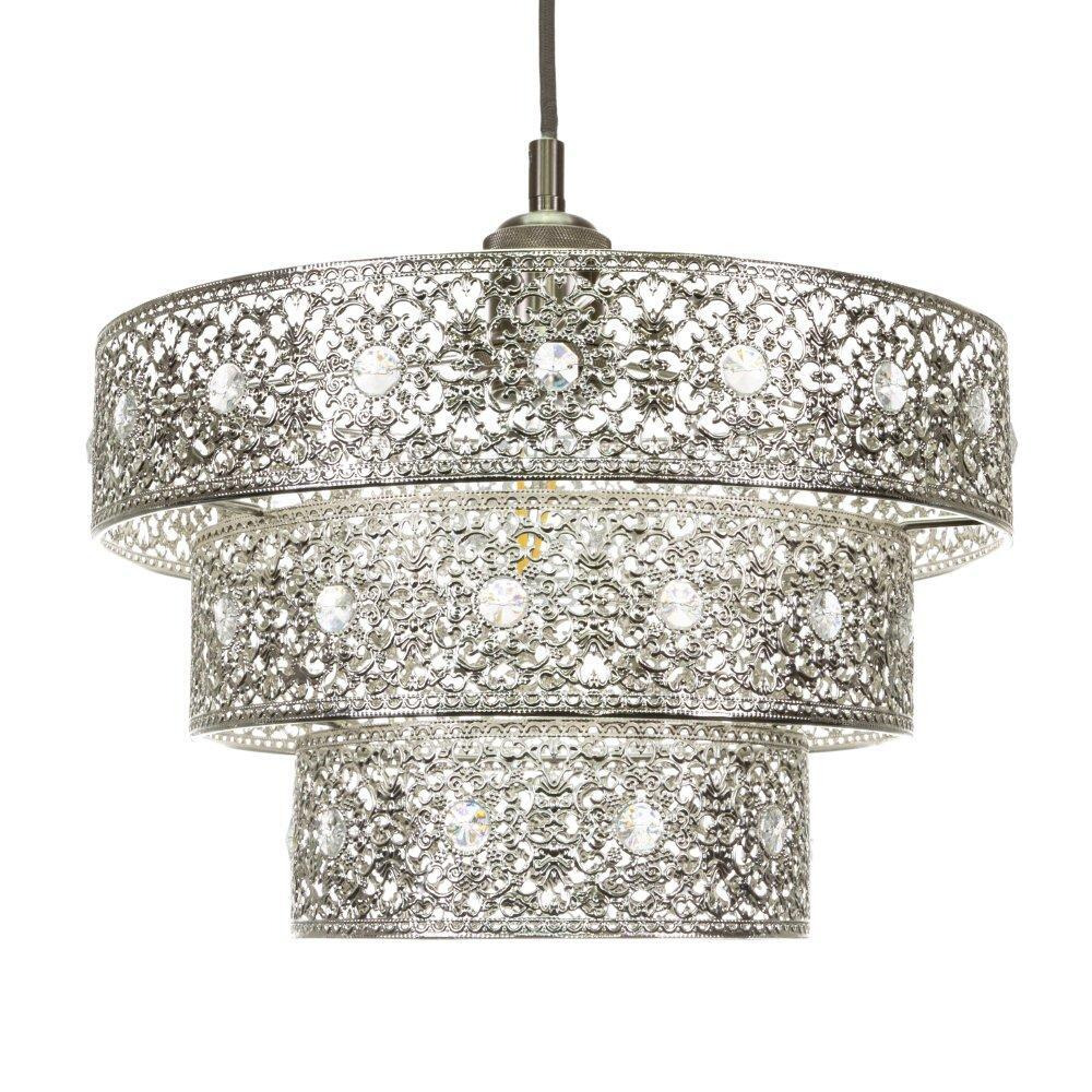 Antique Acrylic Gem Moroccan Style Chandelier Pendant Light Shade Fitting - image 1