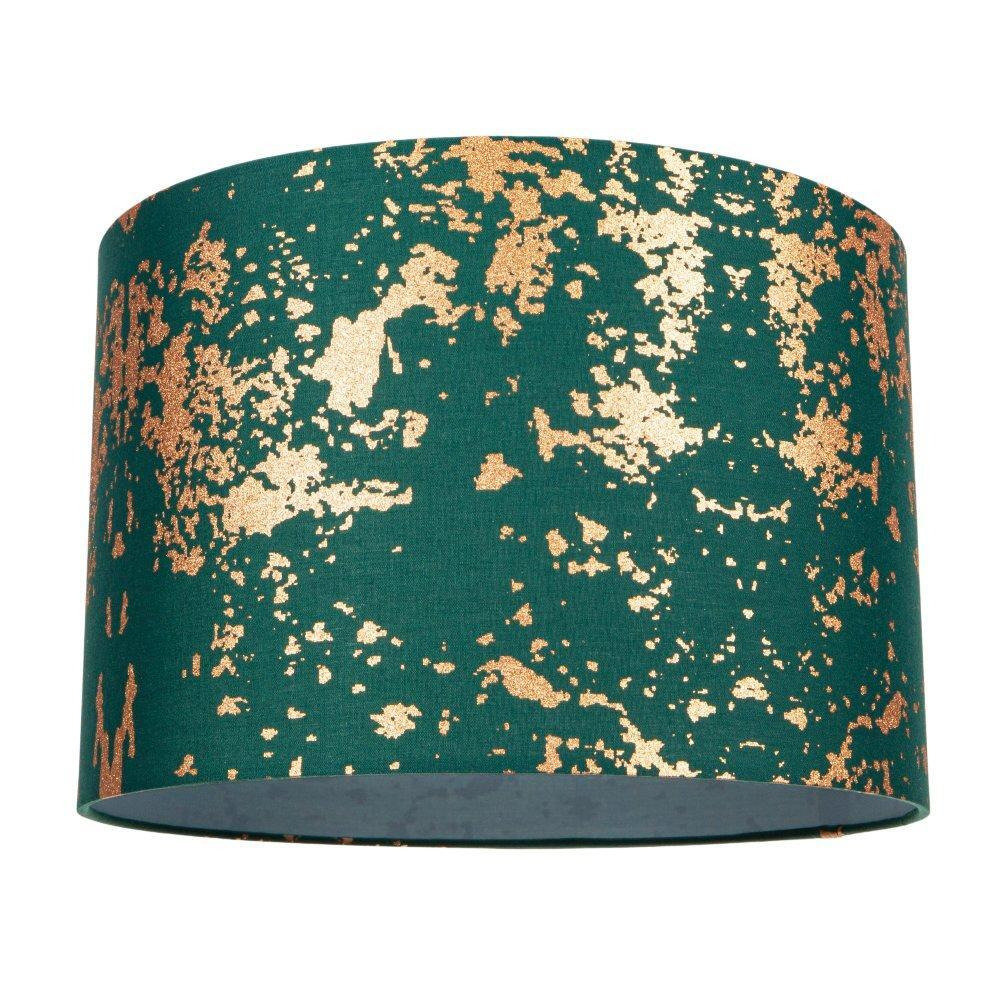 Modern Cotton Fabric Lamp Shade with Delicate Foil Decor for Table or Ceiling - image 1