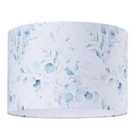 Contemporary and Elegant Floral Watercolour Lampshade with Soft Pastel Tones