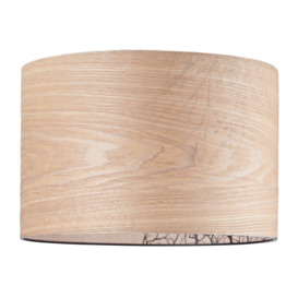 Eco Friendly Bamboo Wood Effect Lampshade with Black Woodland Trees Inner Lining - thumbnail 1