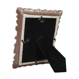Classic Rustic Bronze Floral Multi Leaf 5x7 Picture Frame with Brushed Gold Trim - thumbnail 3