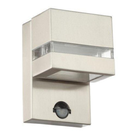 Contemporary Designer PIR Motion Sensor LED Outdoor Stainless Steel Wall Light - thumbnail 2