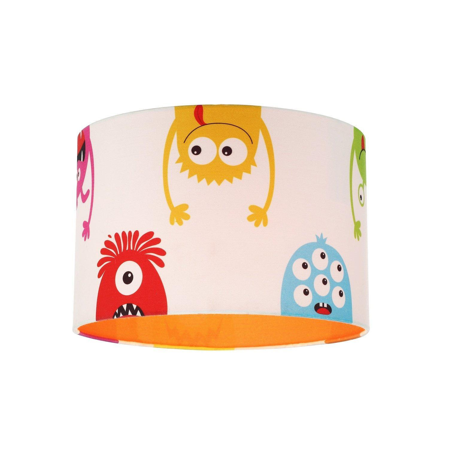 Funny Monsters Children's Lamp Shade with Cotton Inner and Multi Colour Monsters - image 1