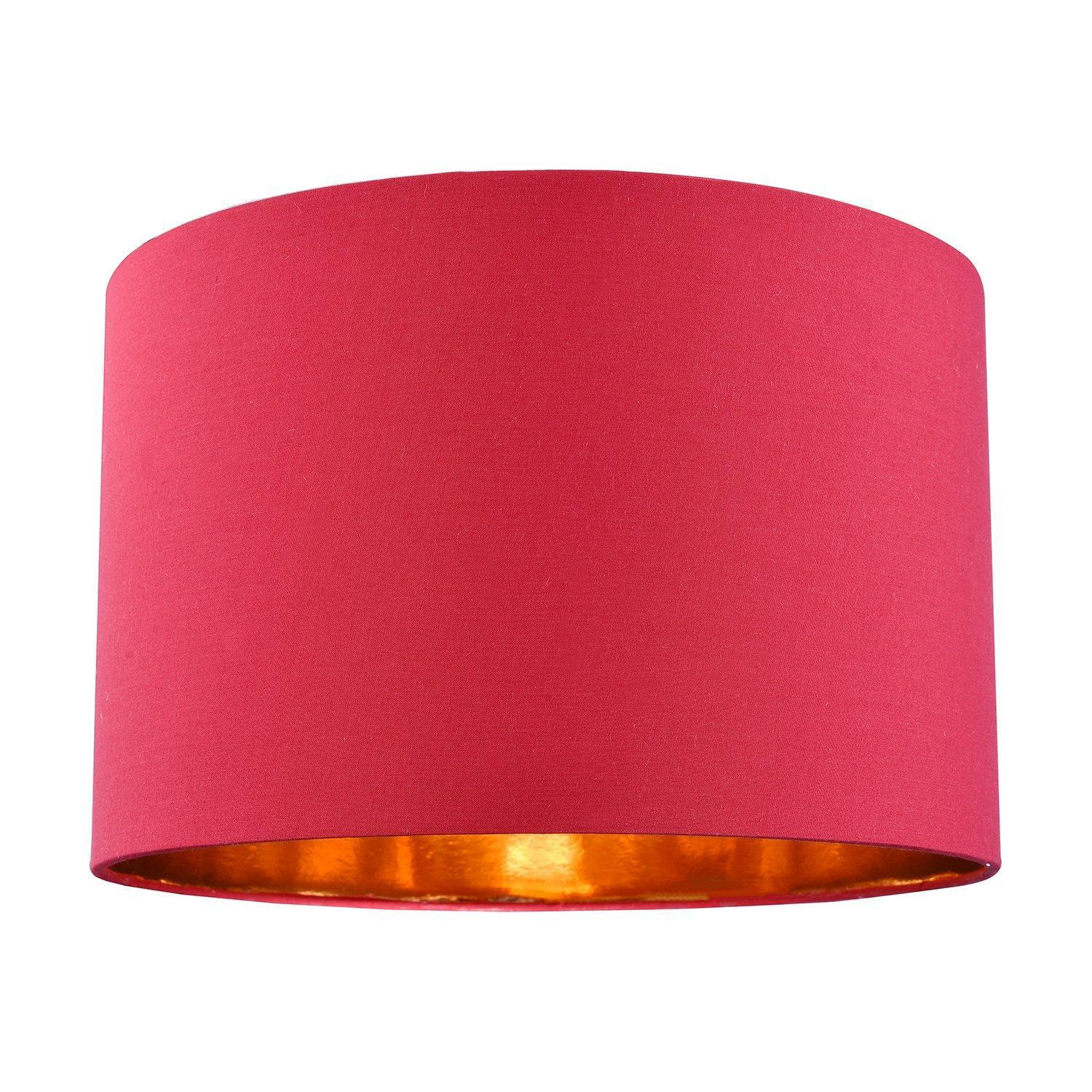 Contemporary Cotton Lamp/Light Shade with Shiny Paper Inner - image 1