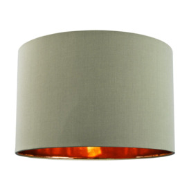 Contemporary Cotton Lamp/Light Shade with Shiny Paper Inner