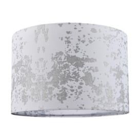 Modern Cotton Fabric Lamp Shade with Delicate Foil Decor for Table or Ceiling - thumbnail 1