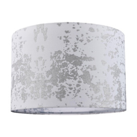 Modern Cotton Fabric Lamp Shade with Delicate Foil Decor for Table or Ceiling