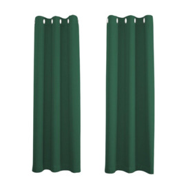 High Quality Polyester Room Darkening Curtains - Eyelet Thermal Curtain 2 Panel Pair