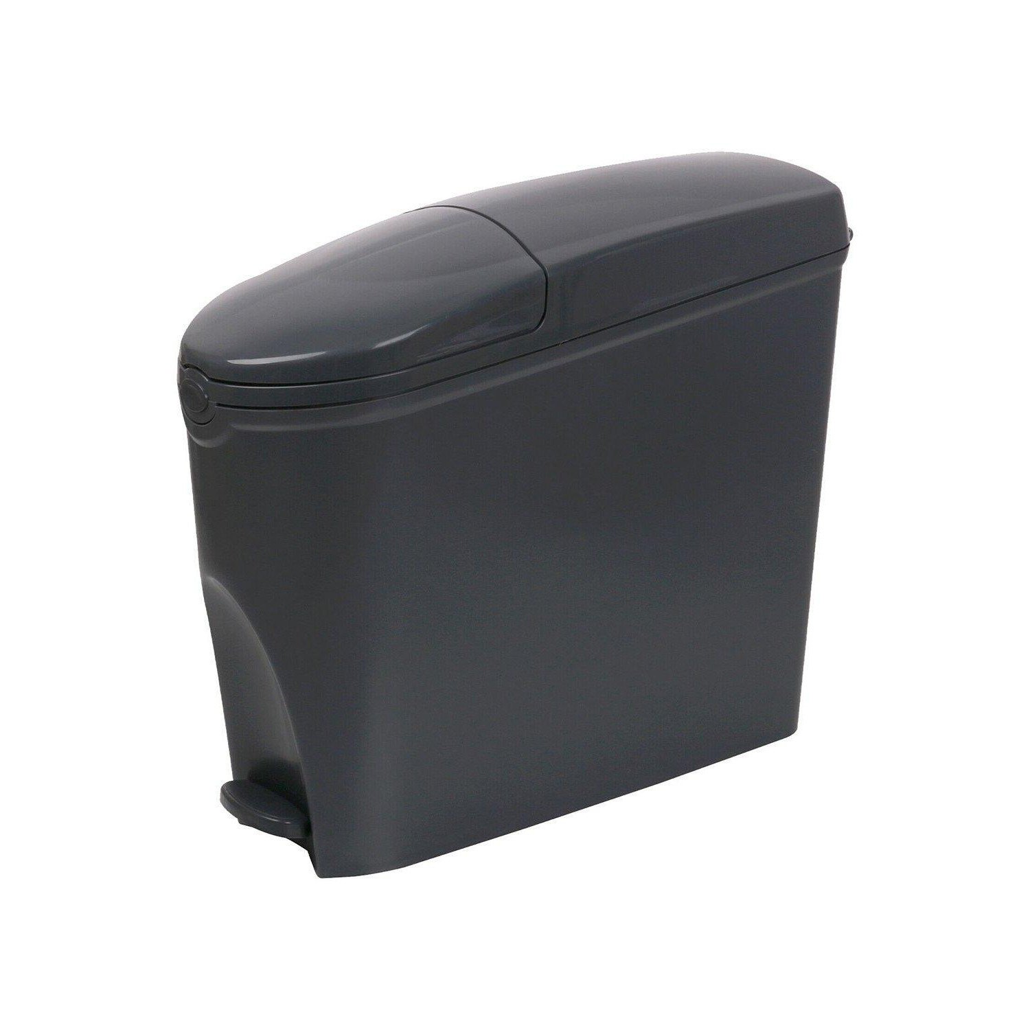 Grey Pedal Operated Toilet Sanitary Bin 20 Litre Capacity - image 1