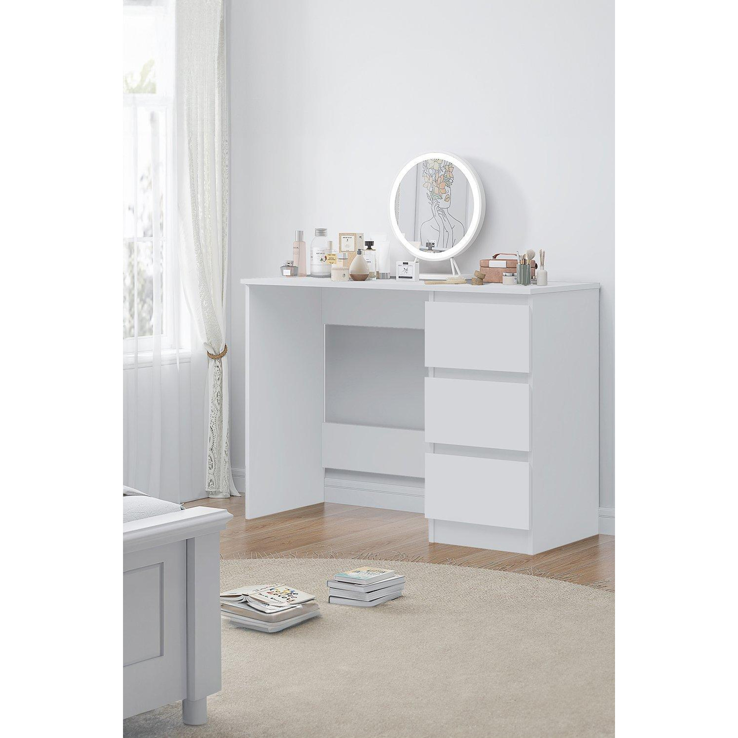 Matt Dressing Table Desk With 3 Large Drawers - image 1