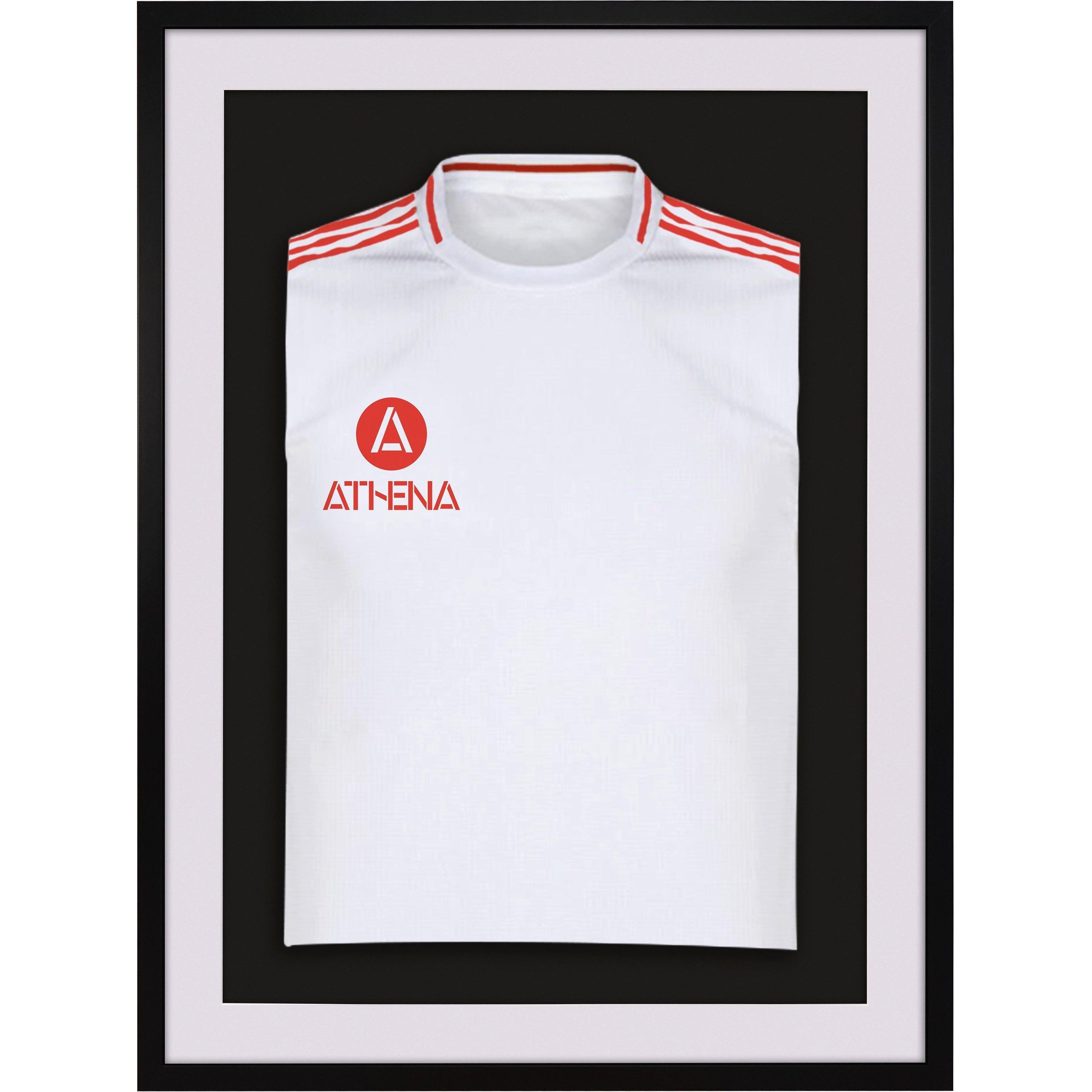 Athena 3D Mounted Sports Shirt Display Frame with Black Frame and White Mount 60 x 80cm