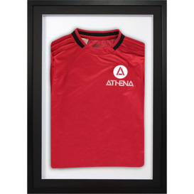Athena 3D Mounted Sports Shirt Display Frame with Black Frame and Black Mount 50 x 70cm