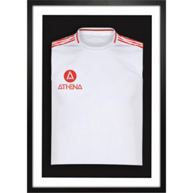 Athena 3D Mounted Sports Shirt Display Frame with Black Frame and White Mount 50 x 70cm