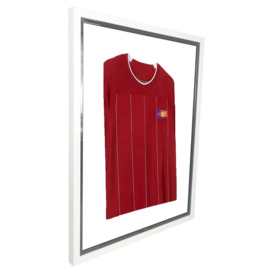 Junior Standard Mounted Sports Shirt Display Frame with White Frame and Gold Inner Frame 50 x 70cm - thumbnail 3