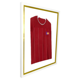 Infant Standard Mounted Sports Shirt Display Frame with White Frame and Silver Inner Frame 40 x 50cm - thumbnail 3