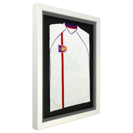 Infant Standard Mounted Sports Shirt Display Frame with White Frame and Silver Inner Frame 40 x 50cm - thumbnail 3