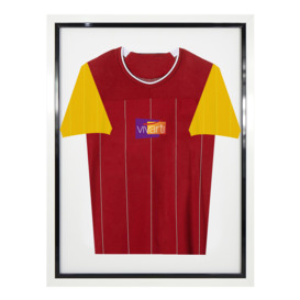 Adult Tapered Sleeve Standard Sports Shirt Display Frame with White Frame and Black Inner Frame 60 x 80cm